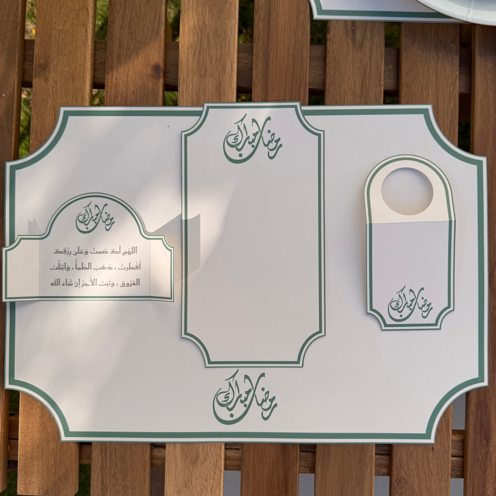 طقم مائدة - مجموعة رمضان 1 - 12 قطعة